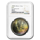 1980 Mexico Silver 1 Onza MS-65 NGC 1980 Mexico Silver 1 Onza MS-65 NGC